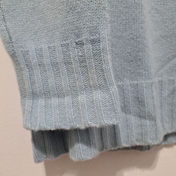 Rosanna Lambswool V Neck Knitwear Long Sleeve Sweater Oversized Small Blu - Picture 6 of 14